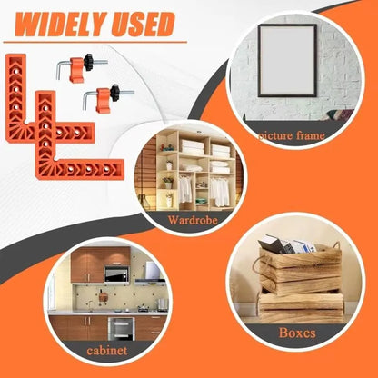 🔧 Perfect 90° Corners Made Easy – Professional Corner Clamp & Positioning Jig Set for Woodworking
