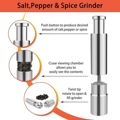 ✨ Best-Selling🧂 Salt & Pepper Shaker Set — Stylish, Convenient & Easy to Use
