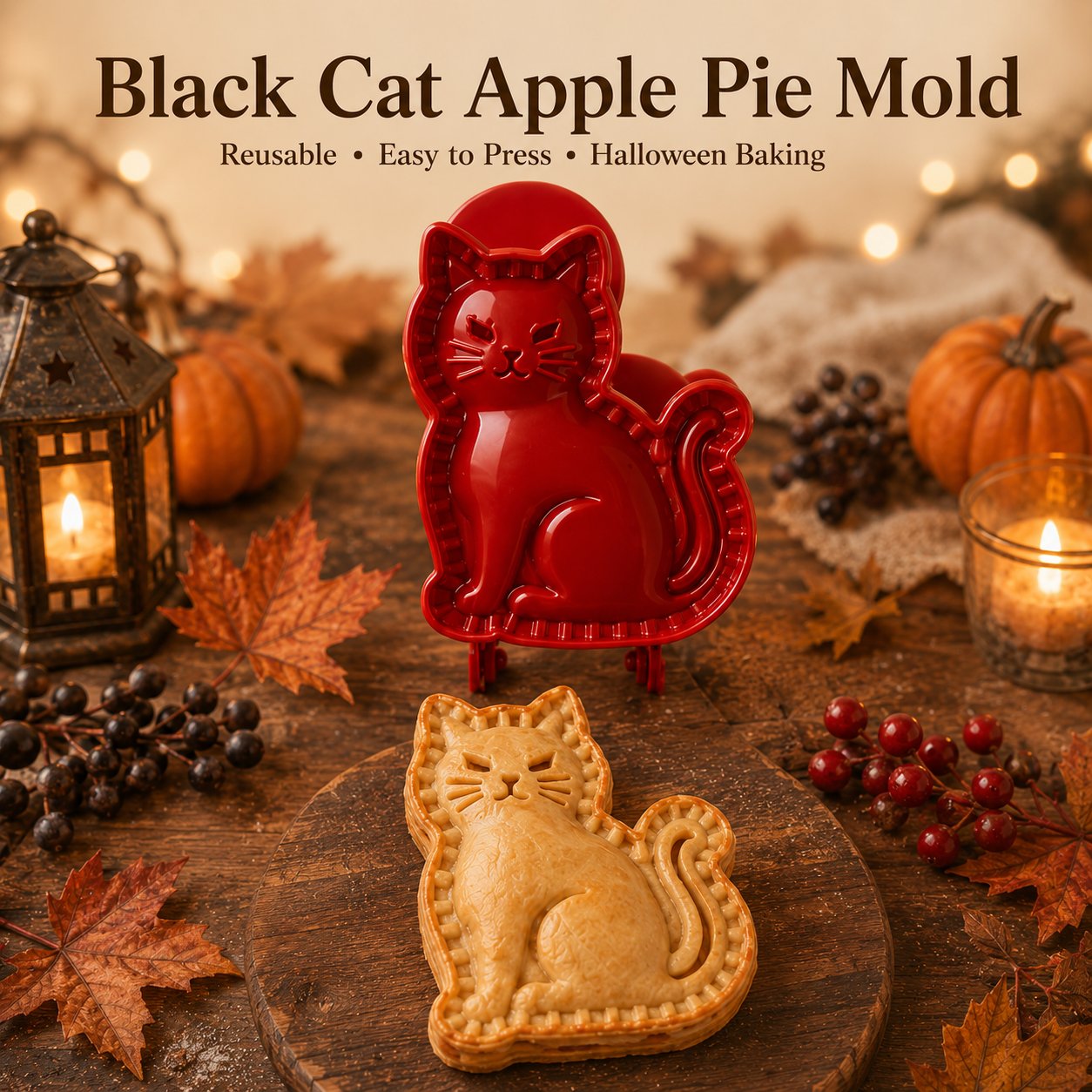 🎃 8-Piece Halloween Mini Hand Pie Mold Set – Spooky Pastry Cutters & Presses