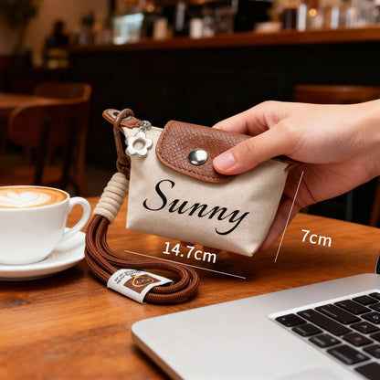 Gift for Every Girl - Personalized Small Pouch with Adjustable Strap