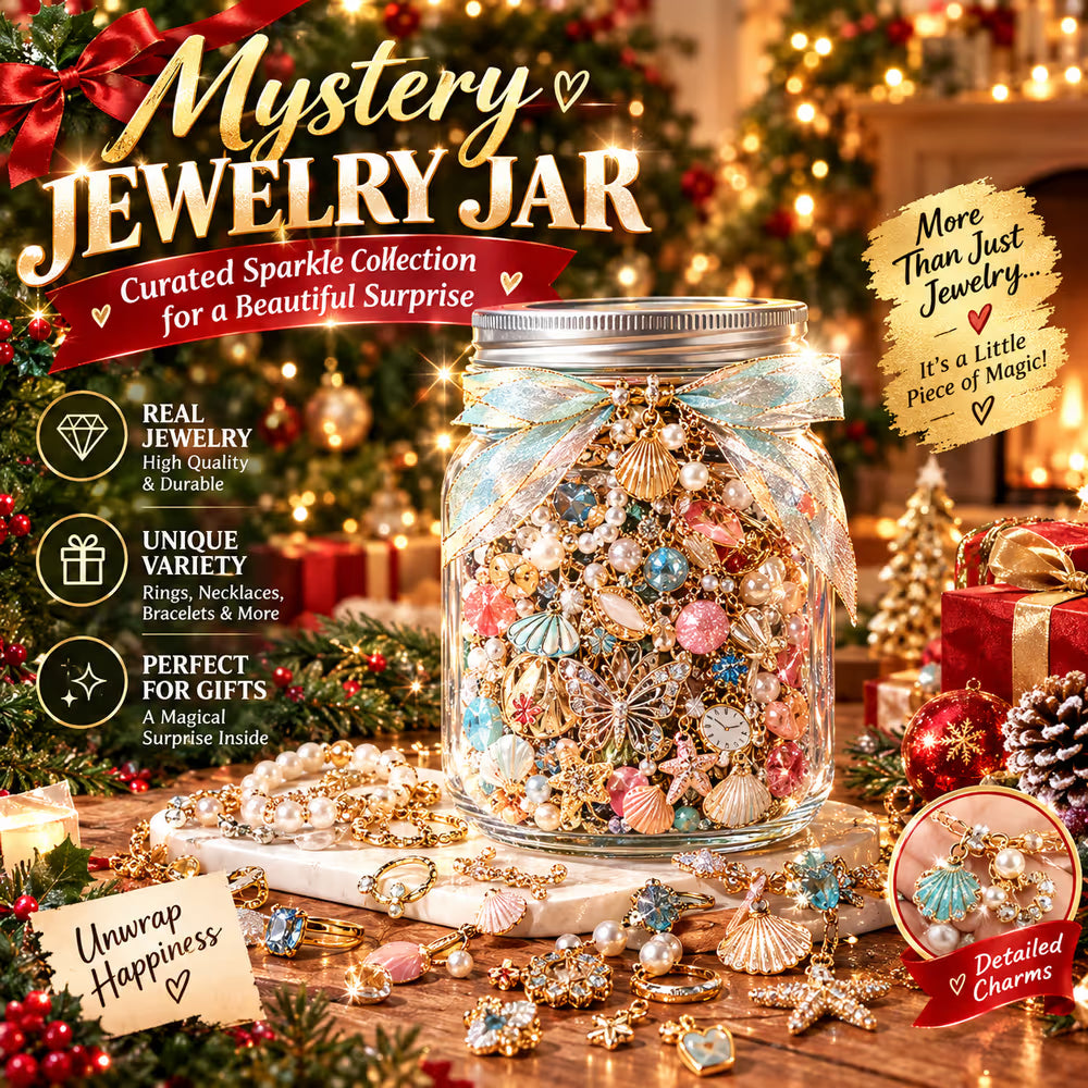 🎄✨Last Day 49% OFF✨ Mystery Jewelry Jar – Curated Sparkle Collection for a Beautiful Surprise