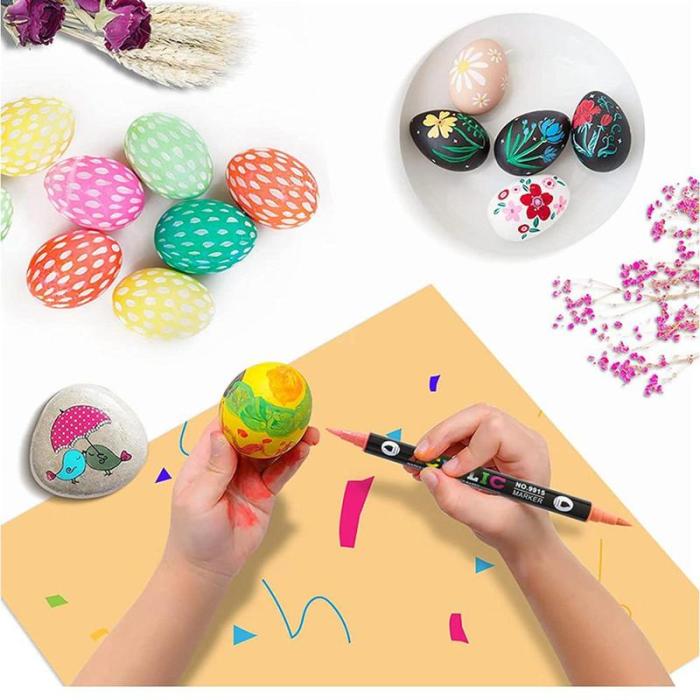 🔥 Hot Sale 50% OFF | 🎨 Dual Tip Acrylic Paint Markers | Vibrant Colors for DIY, Art & Crafts