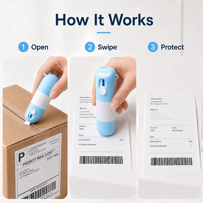 📦 49% OFF Today | 2-in-1 Box Cutter & Thermal Paper Eraser ✂️ Compact Tool for Daily Use