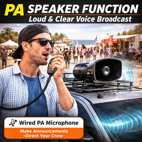 🚨 7-Mode Horn with Microphone - PA Siren | Loudspeaker Modification | Ultra-Loud Warning Horn