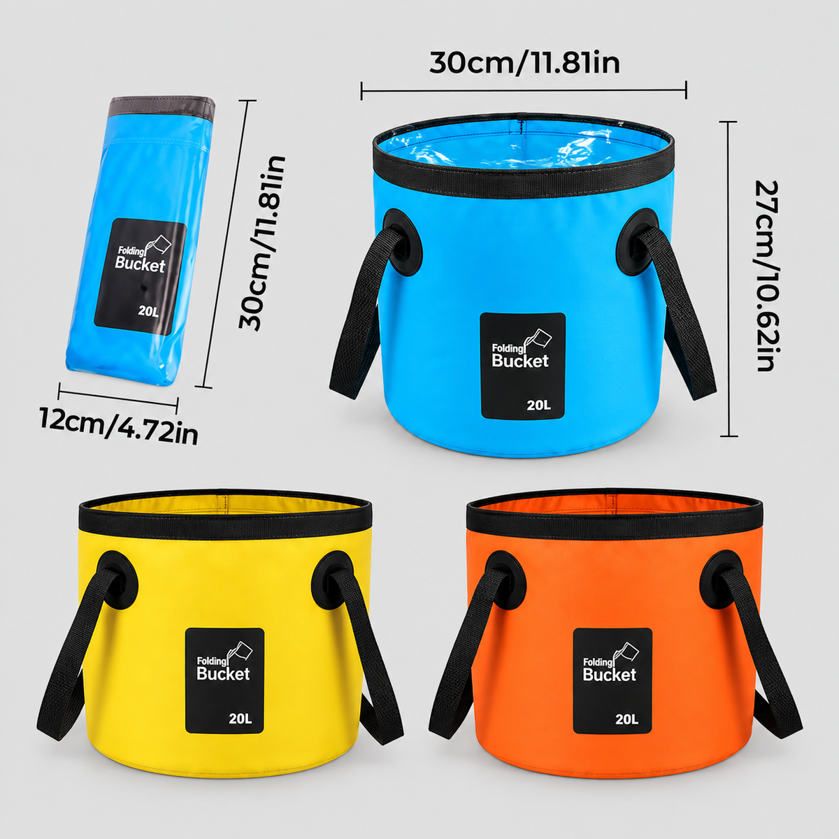 Portable Folding Water Storage Bucket