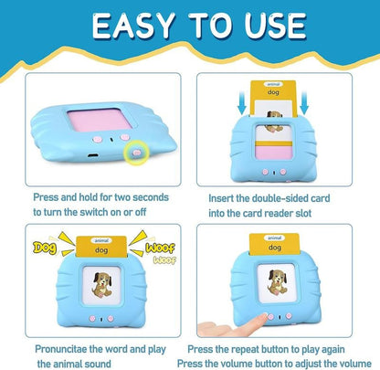 🎓 Limited-Time 49% OFF | Kids Talking Flash Cards 📚 Interactive English Learning Toy for Early Education
