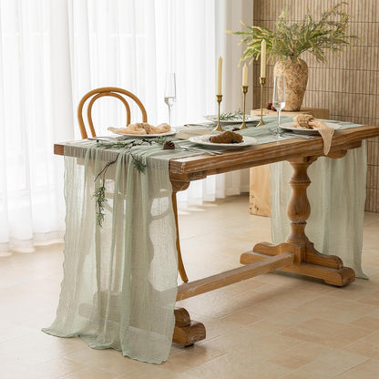 Cheesecloth Table Runner 120 Inches for Party Home Decorations