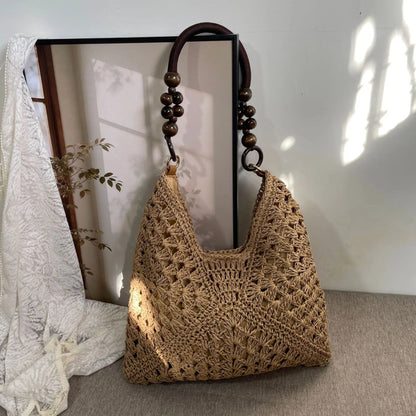 🧺Vintage Handwoven Tote Purse💖