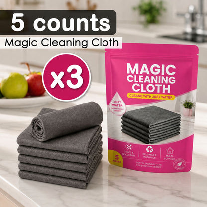 🫧 Limited-Time 49% OFF | Thickened Magic Cleaning Cloth 🪟 Streak-Free Wipe for Glass, Kitchen & Car