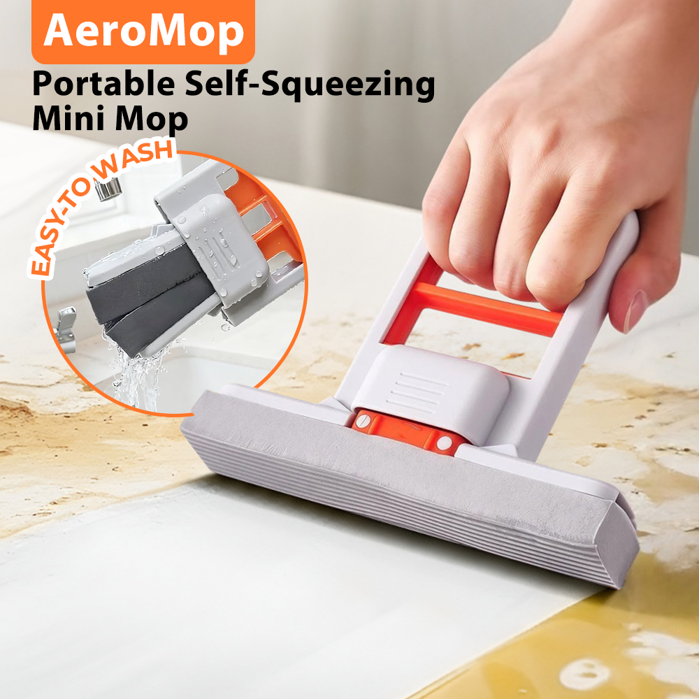 AeroMop Portable Self-Squeezing Mini Mop