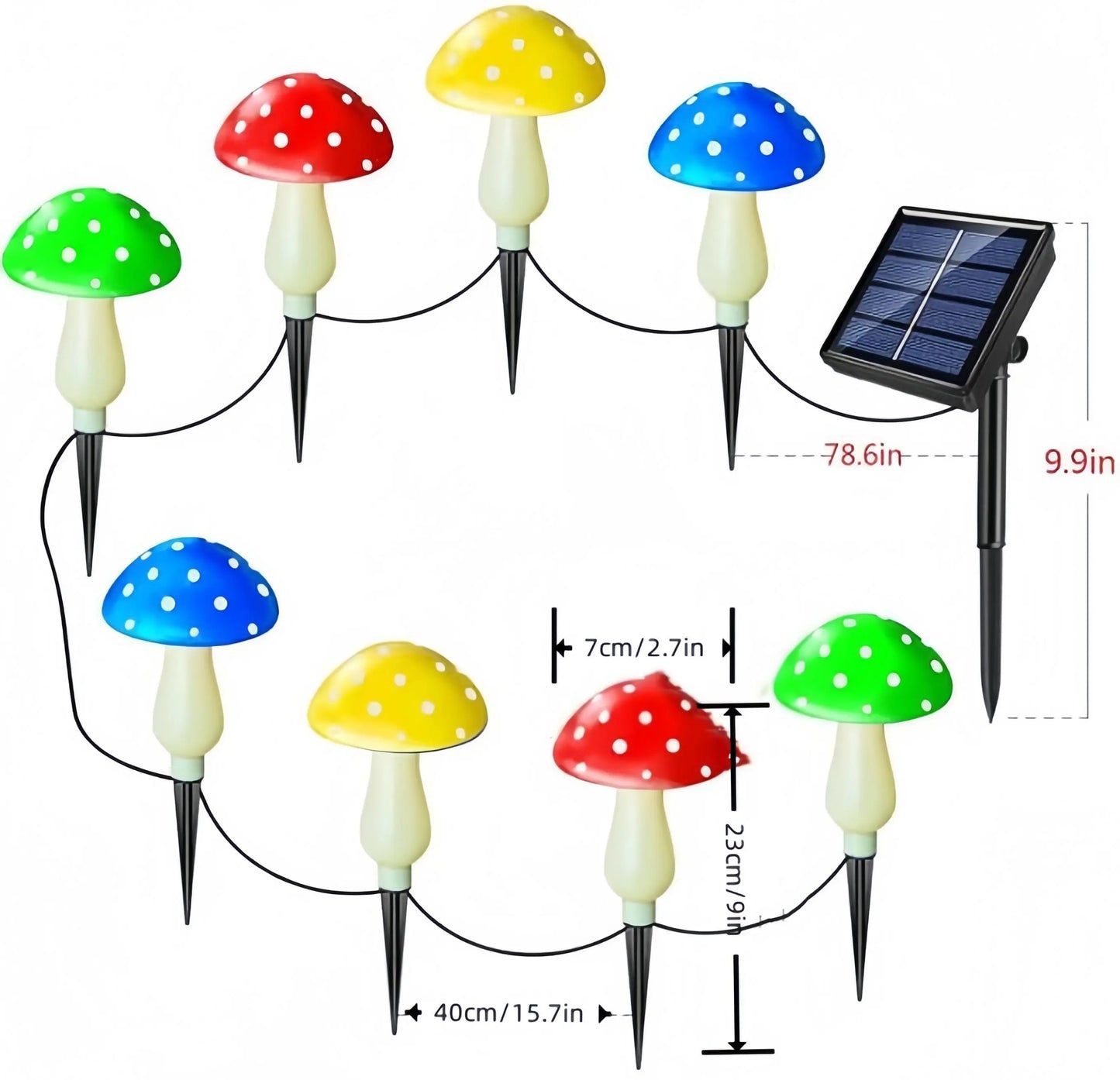 🍄Decorative Solar Mushroom Lights for Outdoor Pathway & Garden