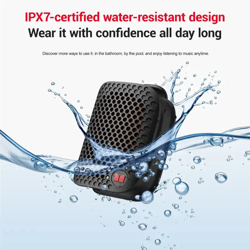 🔥80g Ultra-Light Magnetic Clip-On Speaker – IPX7 Waterproof & TWS Stereo for Outdoor & Travel