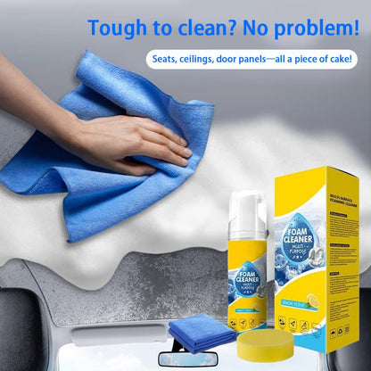 ⏳ 50% OFF Today | Multifunctional Foam Cleaner 🫧 Easy Deep Clean for Car, Kitchen & Home