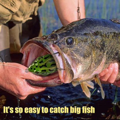 🔥 Save Over 50% Today! 🐸 Mixed-Color Weedless Frog Lures with 360° Propeller Feet