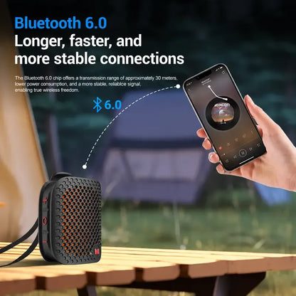 🔥80g Ultra-Light Magnetic Clip-On Speaker – IPX7 Waterproof & TWS Stereo for Outdoor & Travel