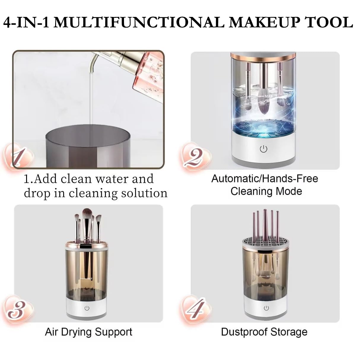 🔥🔥Automatic Makeup Brush Cleaner Machine