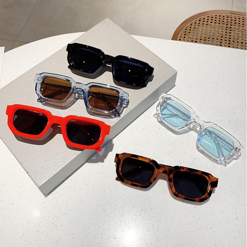 🕶️🔆 6 - Pack Vintage Rectangle Frame Sunglasses for Men & Women with UV400 Protection