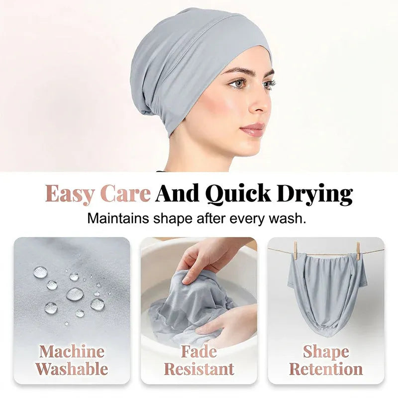 🔥Buy 2 Get 1 Free! ⏰Women’s Soft Stretch Turban Beanie Cap