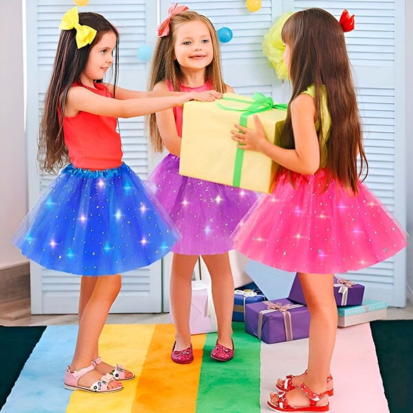 🎉🌟 Princess Glow LED Skirt | Soft, Safe & Stretchy for All-Day Play– Last Chance at This Price!