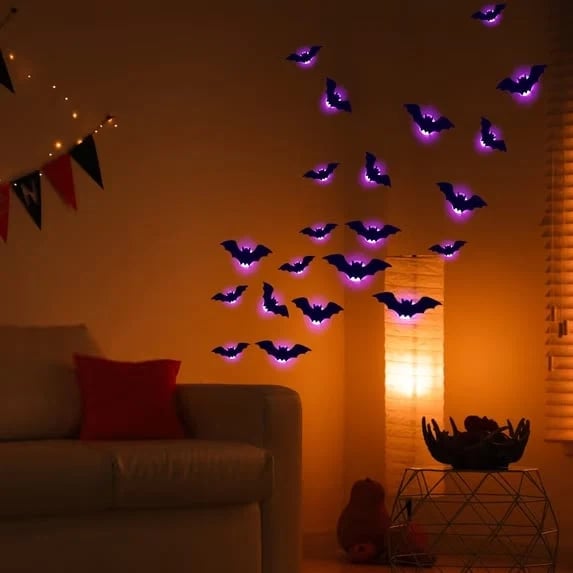 🔥🦇Halloween 3D Lighted LED Flashing Bats🎃