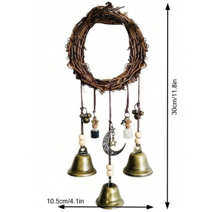 🔔🌙 Witch Bell & Blessing Bottle Charm – Protective Hanging Decor