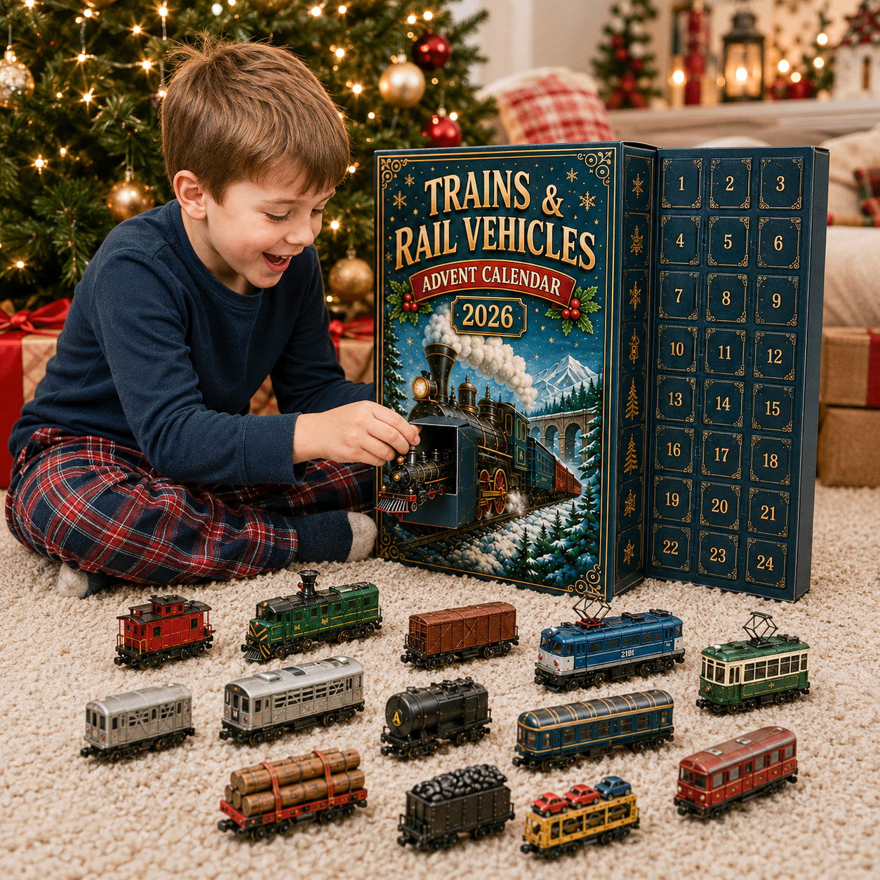 🚂Trains & Rail Vehicles Advent Calendar 2026 – 24 Railway Surprises