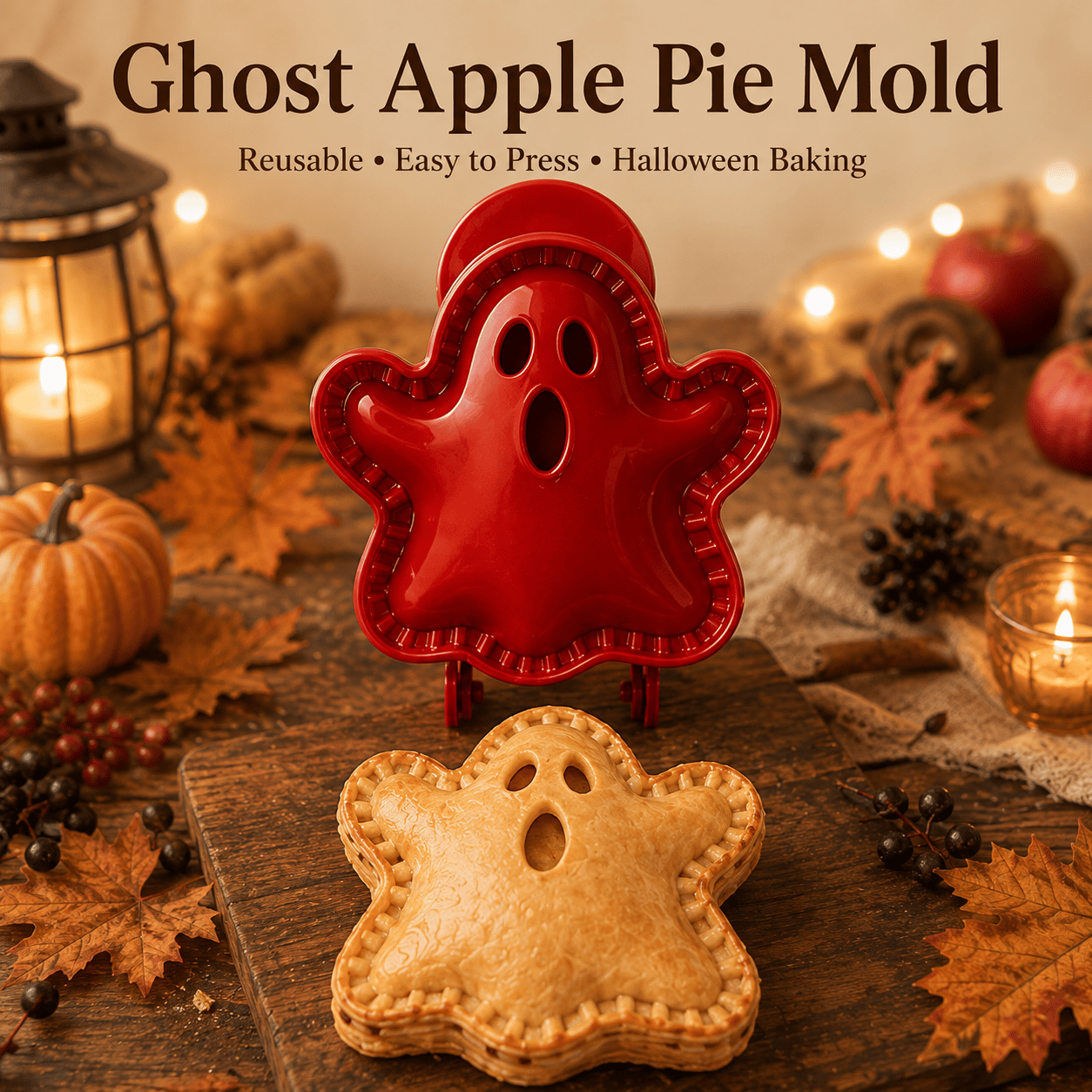 🎃 8-Piece Halloween Mini Hand Pie Mold Set – Spooky Pastry Cutters & Presses