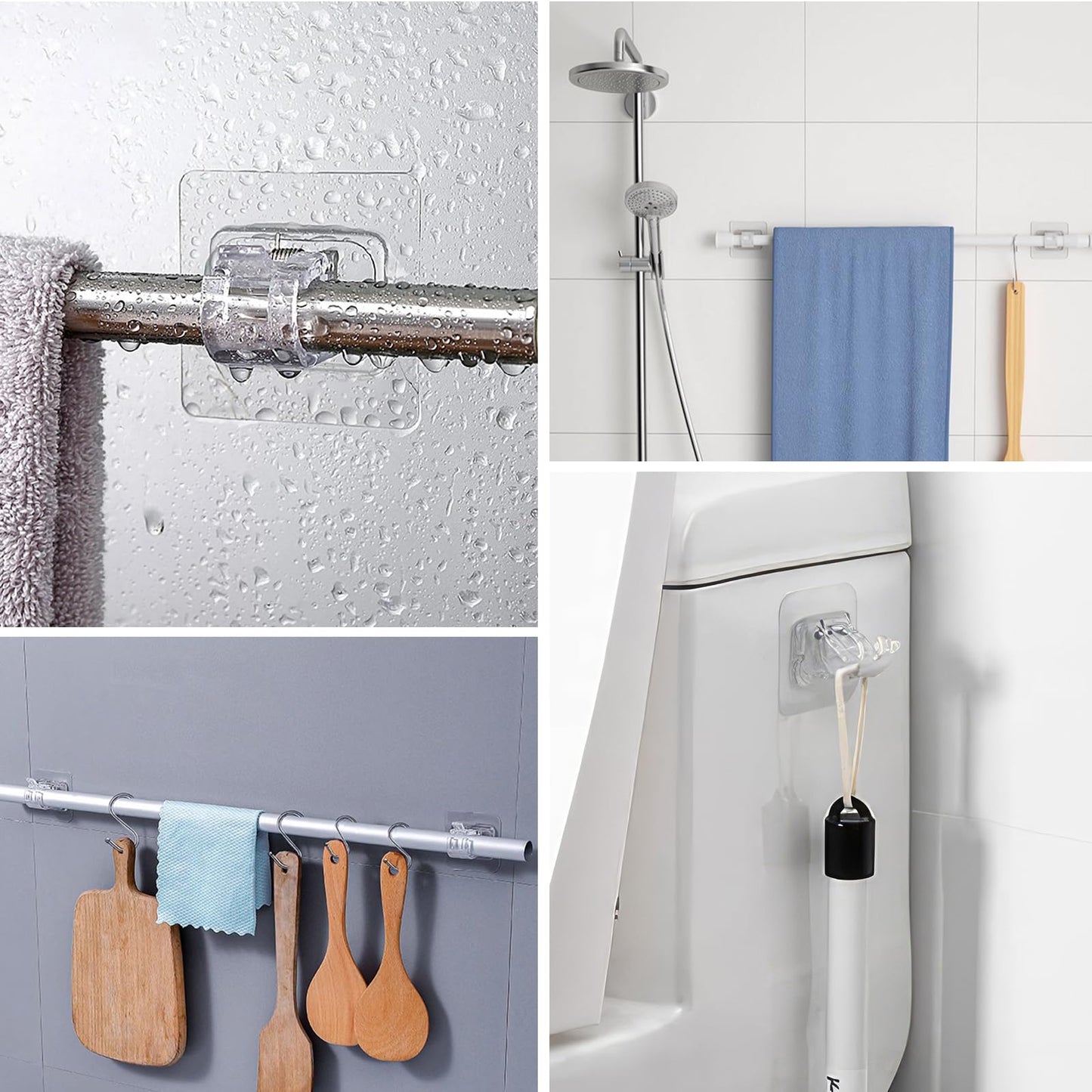 Transparent Hanging Rod Clip
