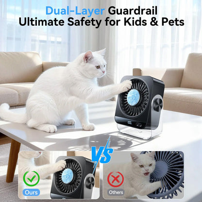 🔥 Hot Sale 50% OFF | 🌬️ Turbo Desk Cooling Fan | Ultra-Quiet Airflow with Digital Display