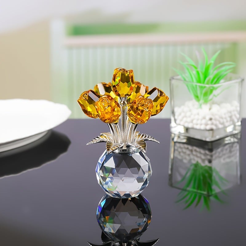 🌹Eternal Colorful Rose Ornament  – A timeless symbol of love and elegance✨
