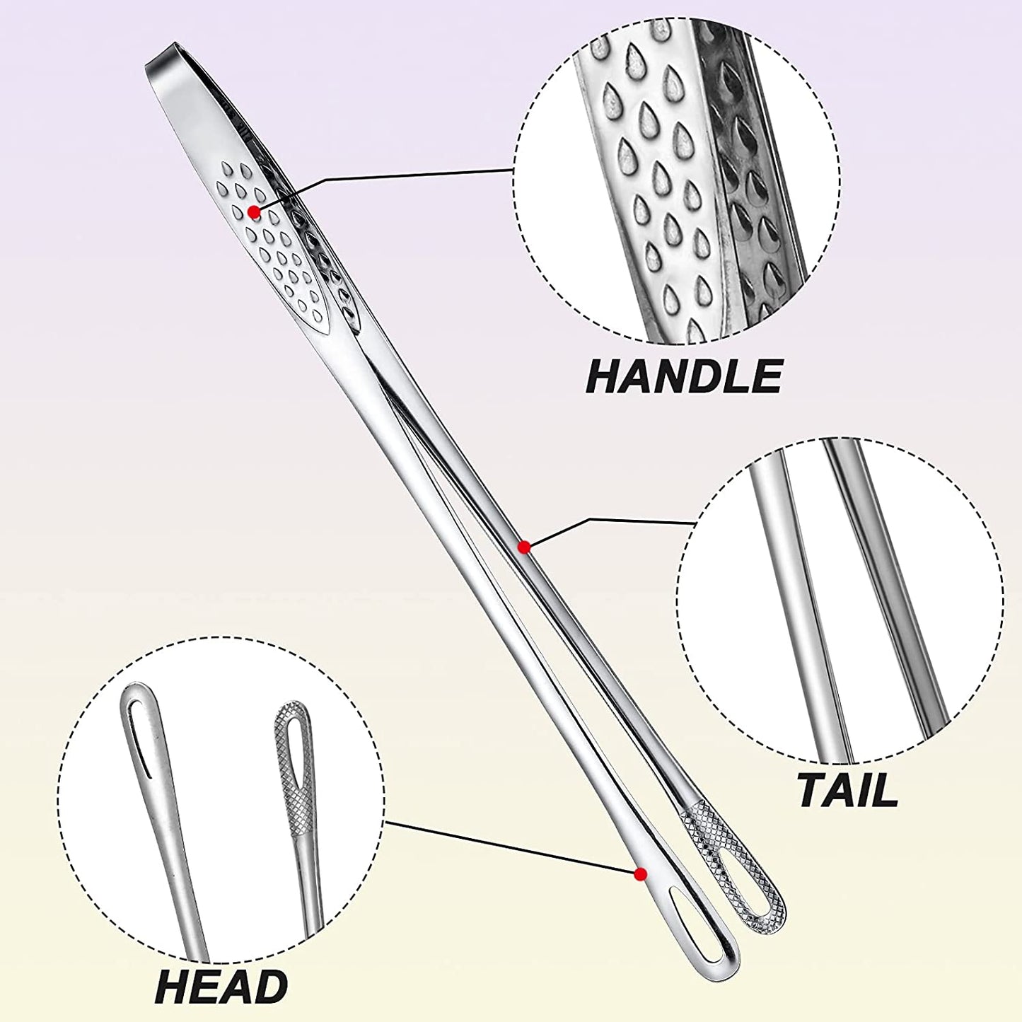 🥳💞60K+ SOLD!🥩Stainless Steel Grill Tongs