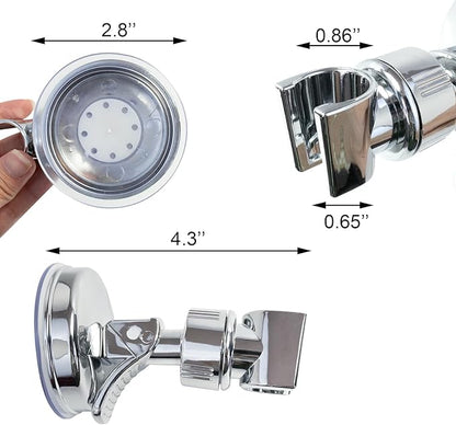 🔥 Hot Sale 49% OFF | 🚿 Adjustable Shower Head Holder Set | No-Drill Suction Mount (2PCS)