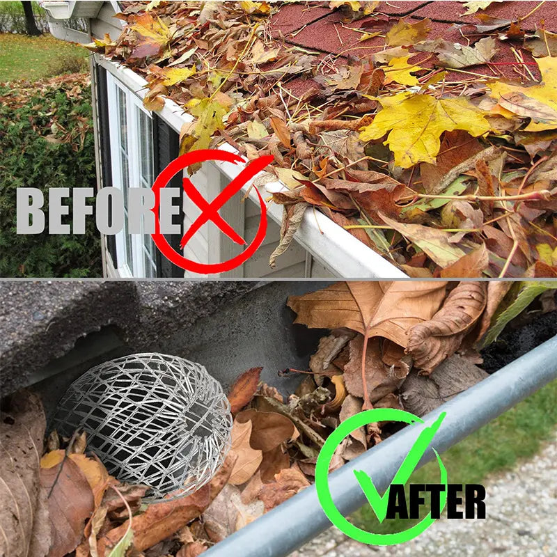 Expandable Aluminum Gutter Guard Strainer – 4 Pack