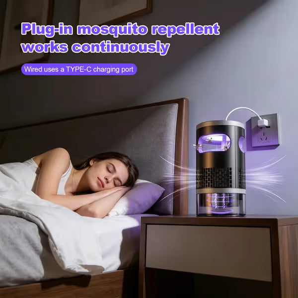 🔥 Hot Sale🦟 Indoor Flying Insect Trap — Quiet Light & Suction Bug Catcher