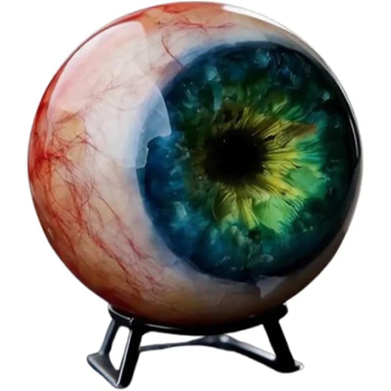👁️ Hyper-Realistic Monster Eye Decor – Resin Art Ornament for Unique Spaces
