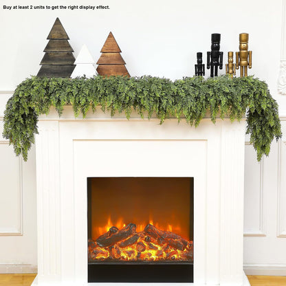 🏆2025 Super Value Se💥6 FT Artificial Cedar Garlands –Realistic Touch Winter Greenery