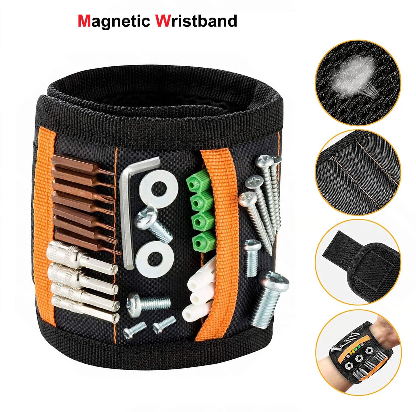 🔥Hot Sale⚡ Magnetic Wrist Tool Holder | Free Up Your Hands & Cut Project Time
