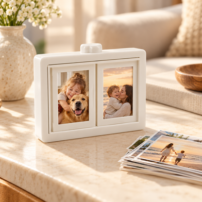 🏡The Memories We Never Forget – ✨Rotating Meaningful Photo Frame 🖼️