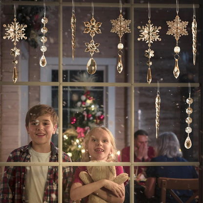 🎅🎄Crystal Snowflake Ornaments – Winter New Year Party