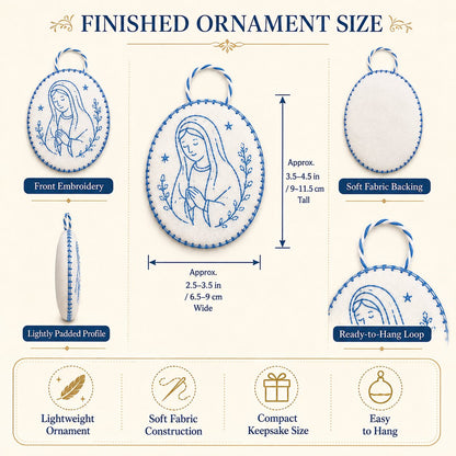 🔥2026 Christmas Hot Sale🎄 DIY Christmas Embroidery Ornament Kit for Beginners 🧵