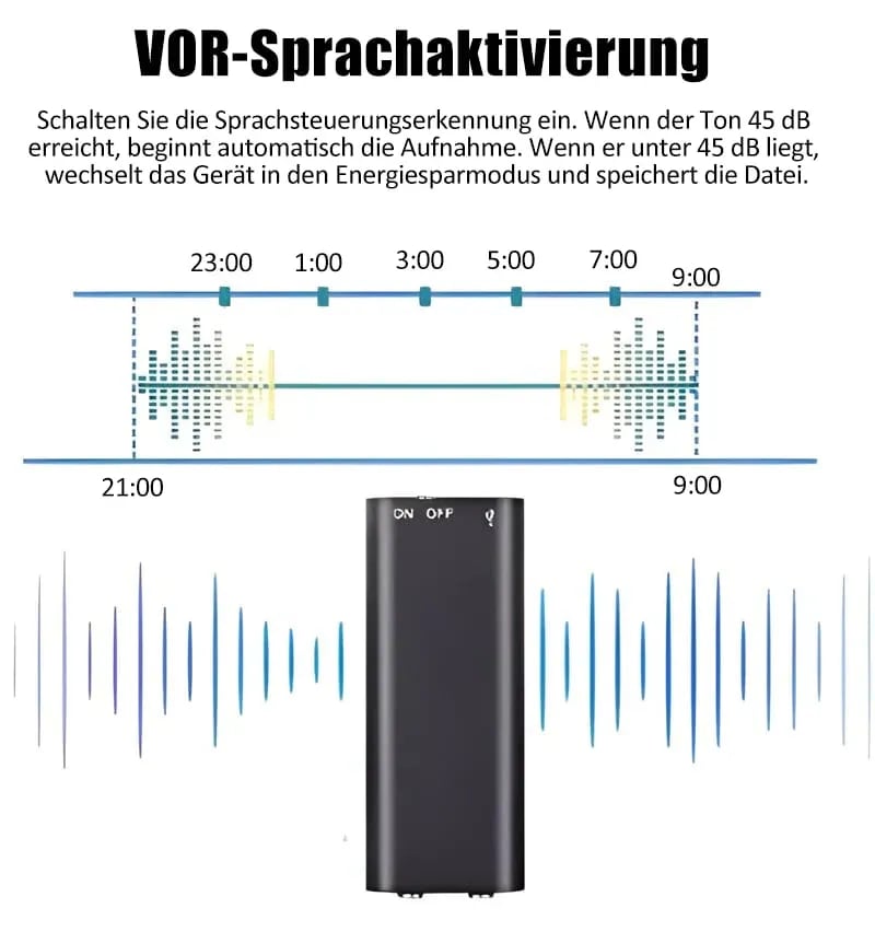 💯🎙️🔥 Mini Voice Recorder – Smart Sound Capture, Compact & Easy to Use, Long Battery Life 🔋