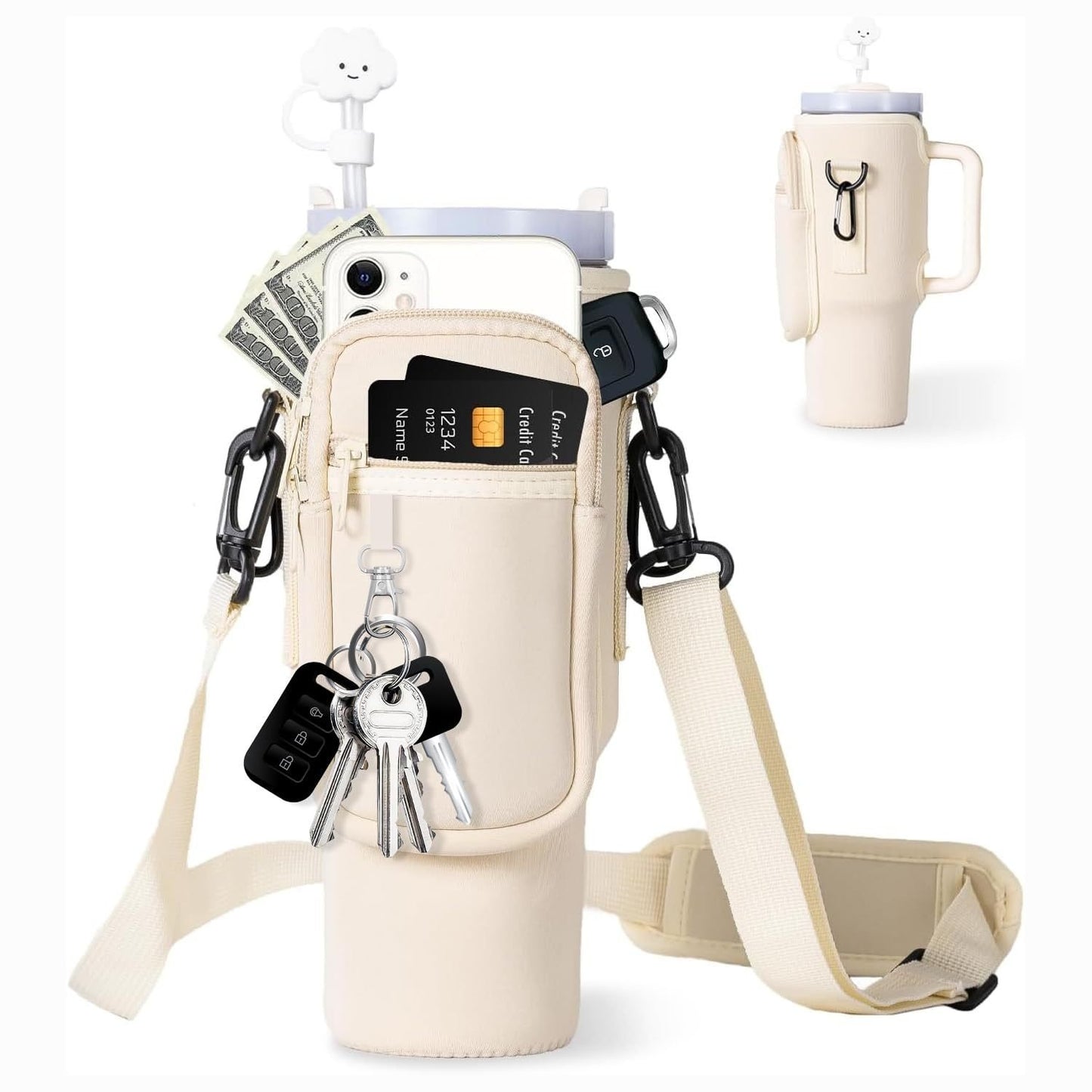 🔥 Hot Sale 50% OFF | 🥤 Water Bottle Carrier Bag for 40oz Tumblers | Stay Hydrated Anywhere