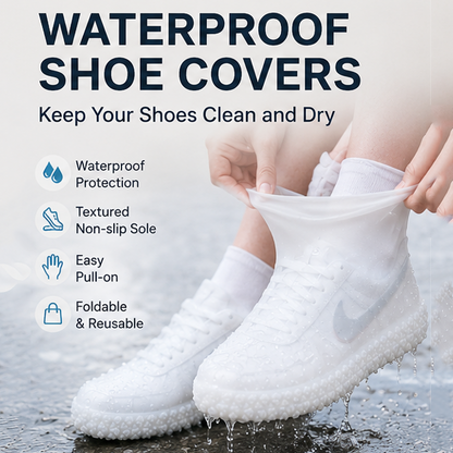 🔥 LAST DAY 40% OFF! 🌧️ Reusable Waterproof Shoe Covers – Foldable Rain & Mud Protectors👟