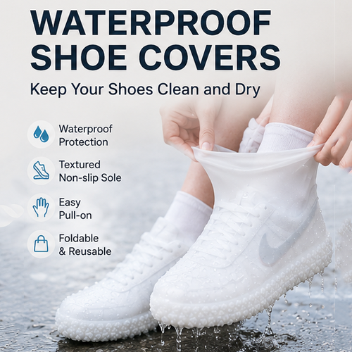 🔥 LAST DAY 40% OFF! 🌧️ Reusable Waterproof Shoe Covers – Foldable Rain & Mud Protectors👟