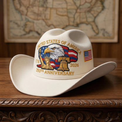 ⚡️Last Day 50% OFF - 250 Years Later — Still Standing Patriotic Cowboy Hat
