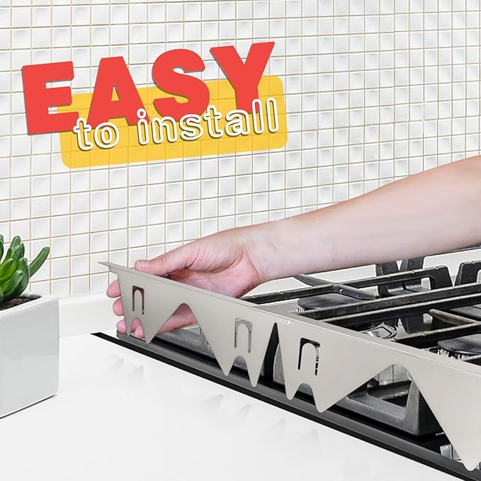 🔥 Hot Sale 49% OFF | Retractable Stainless Steel Stove Gap Covers 🍳 Keep Crumbs & Spills Out with Ease