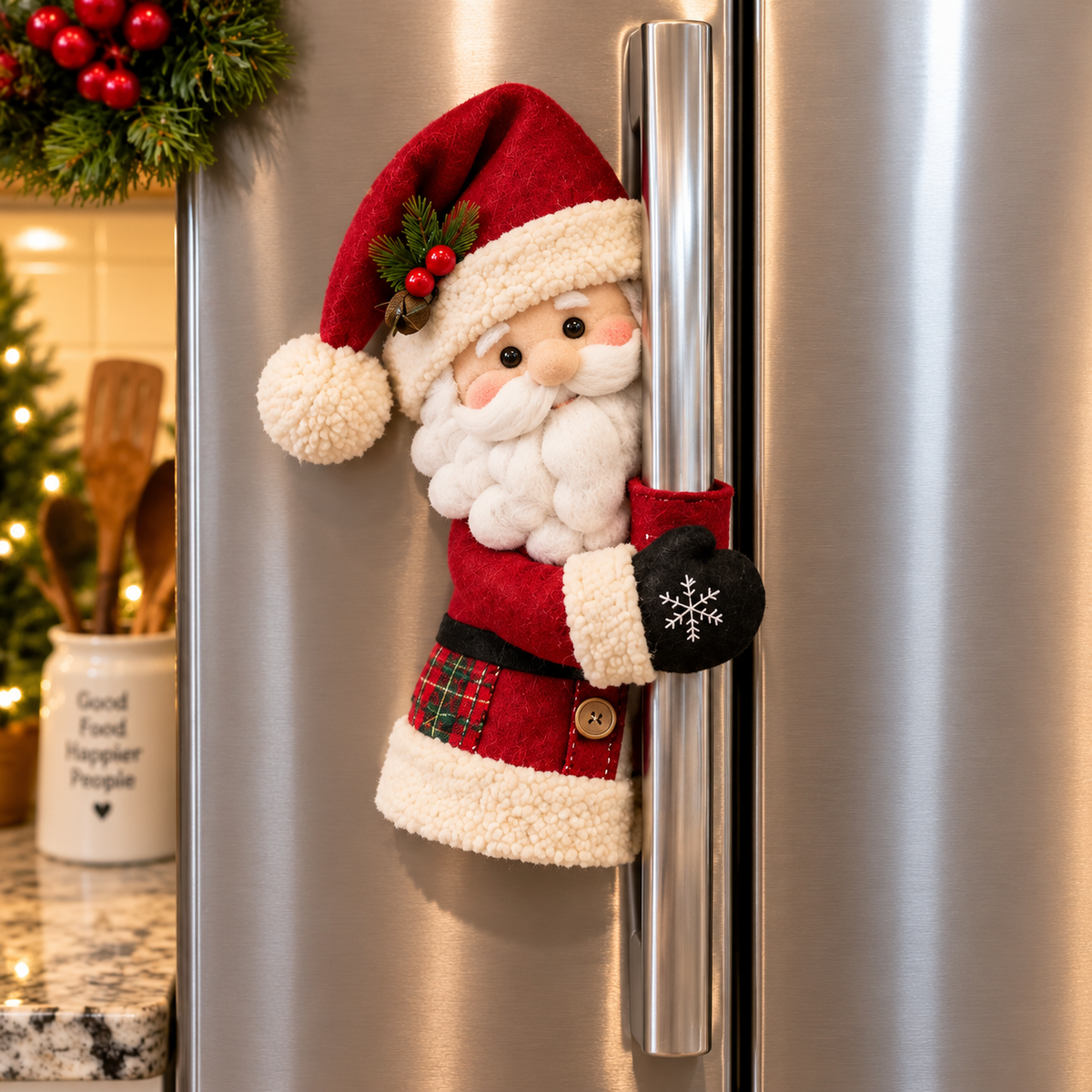 Christmas Santa & Snowman Handle Huggers – Set Of 2