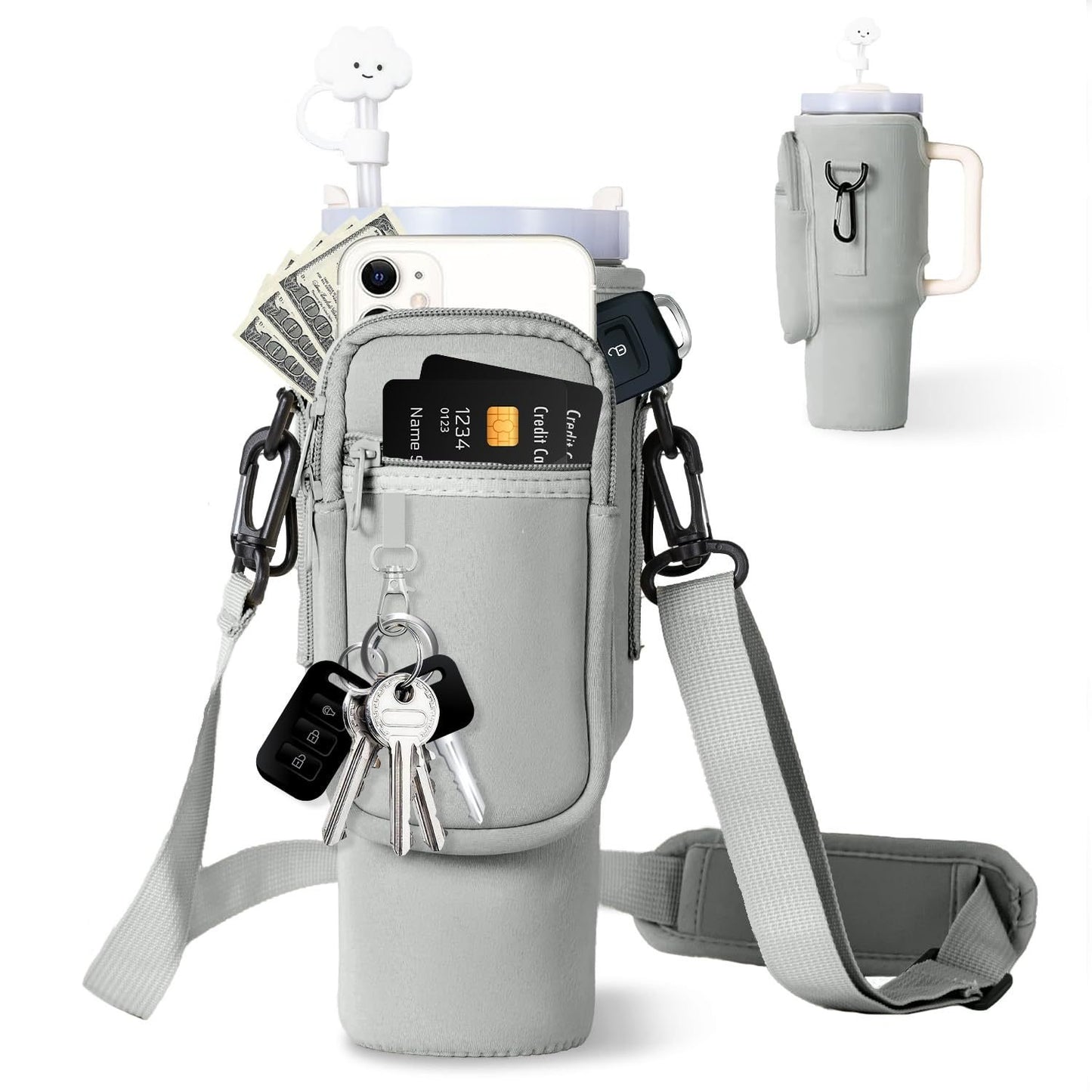 🔥 Hot Sale 50% OFF | 🥤 Water Bottle Carrier Bag for 40oz Tumblers | Stay Hydrated Anywhere