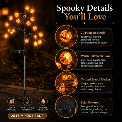 🔥HOT DEAL – 50% OFF🎃 Pumpkin Solar Stake Lights