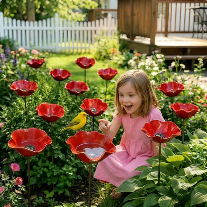 ✨ Limited-Time 49% OFF | Everlasting Metal Flower Garden Stake 🌸 Handmade Outdoor Garden Decor